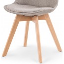 Стул HALMAR K303 светло-серый/натуральный